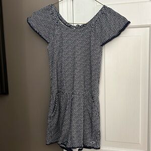 Really cute navy romper!